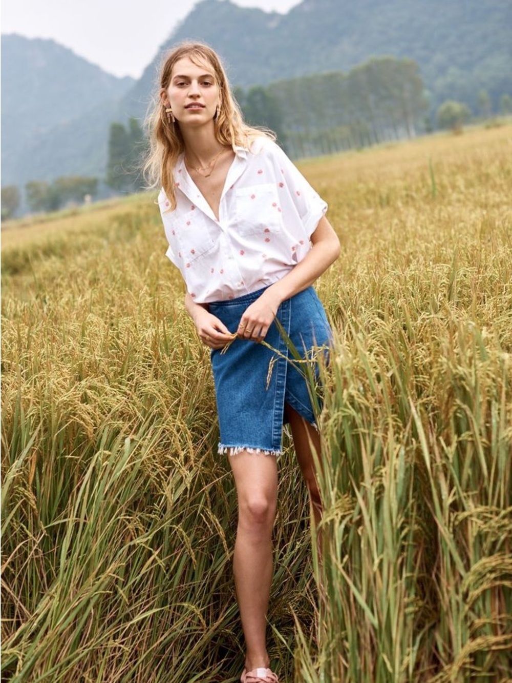 Madewell Daisy Courier Shirt XS